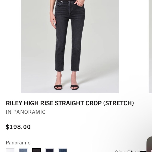 Agolde NWT $198 Riley High Rise Crop - Picture 6 of 9